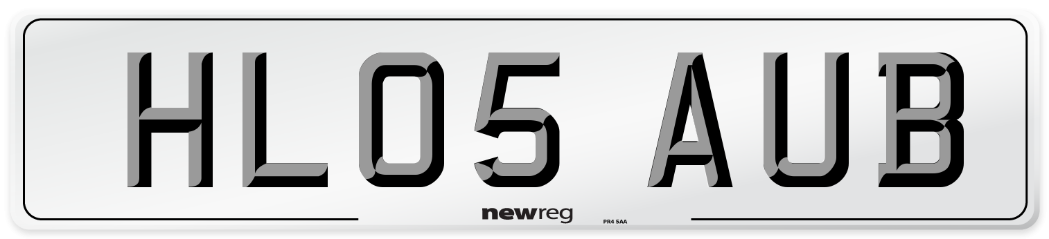 HL05 AUB Number Plate from New Reg